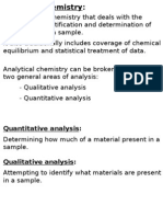 Preparation of Sample For Analysis