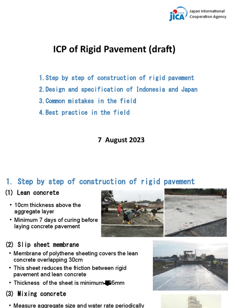 Rigid Pavement Construction Guide | PDF | Technology & Engineering