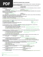 OB-GYN Board Exam Questions | PDF | Ovarian Cancer | Childbirth