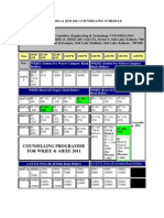 Wbjee 2011 or Jem 2011 Counselling Schedule