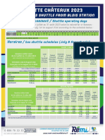 Horaires Navette Chateaux Du 1er Juillet Au 31 Aout 2023