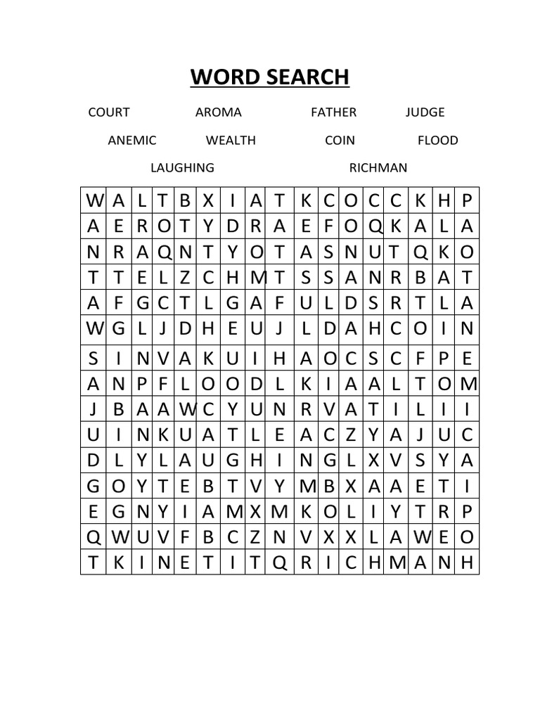 Word Search | PDF