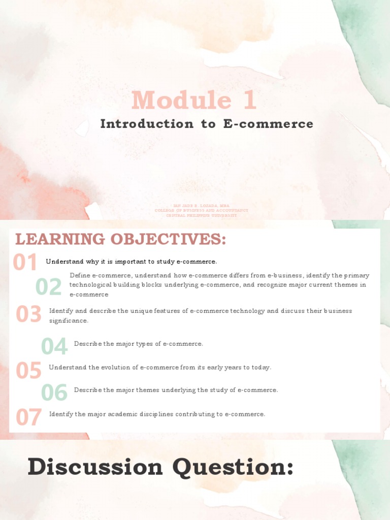 Mktg+3106+ +Module+1+Introduction+to+E Commerce | PDF | E Commerce ...