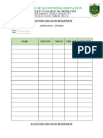 AED Attendance Sheet Officers