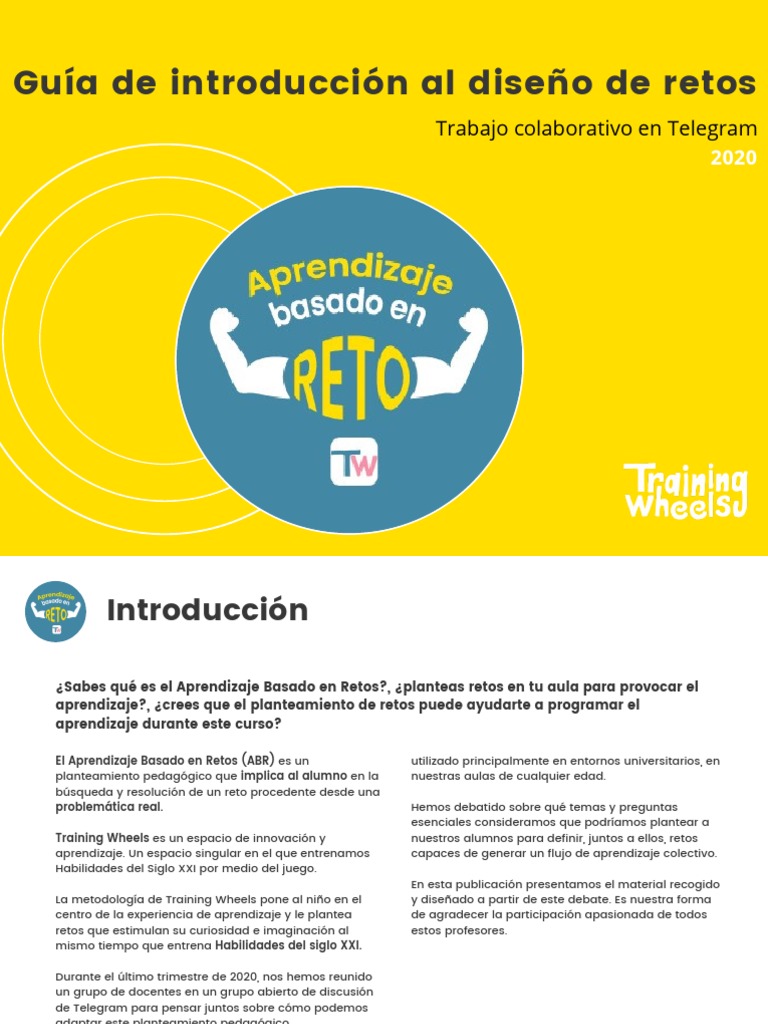 Guía para diseñar retos educativos | PDF