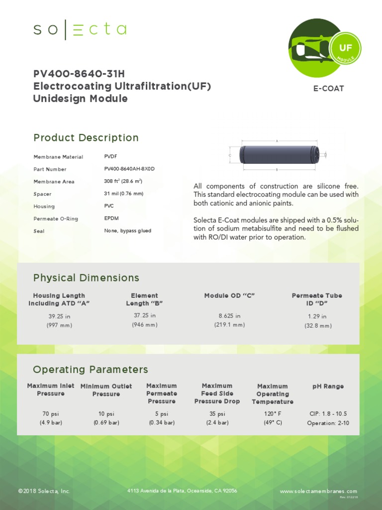 PV400 8640ah 8X0D | PDF