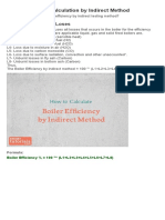 Boiler Efficiency Calculation by Indirect Method