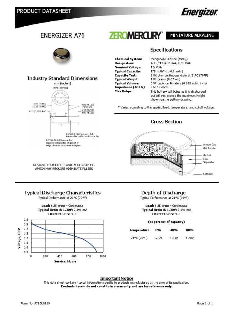 Alkaline 1 5v lr44 energizer pdf