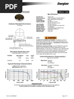 Lithium Coin - 3V - CR2025 - Energizer