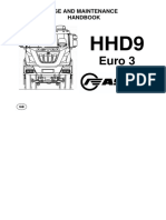 Astra Hhd9 Euro 3 Use and Maintenance Handbook