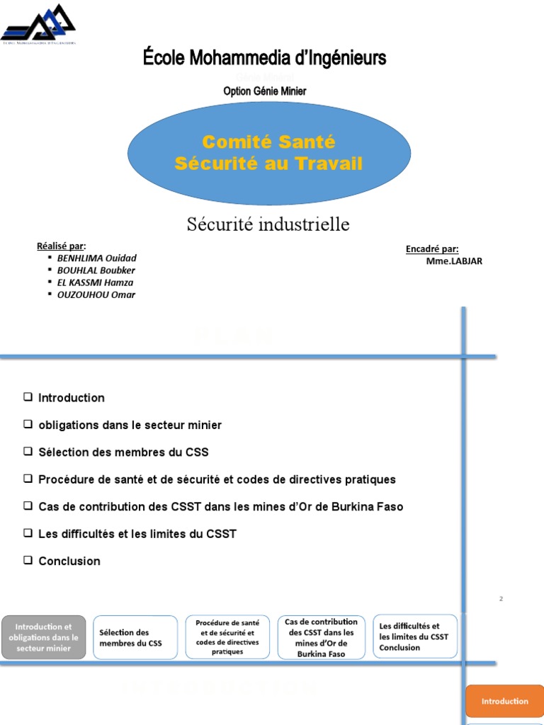 Sécurité au Travail dans le Secteur Minier | PDF | Santé et sécurité au ...