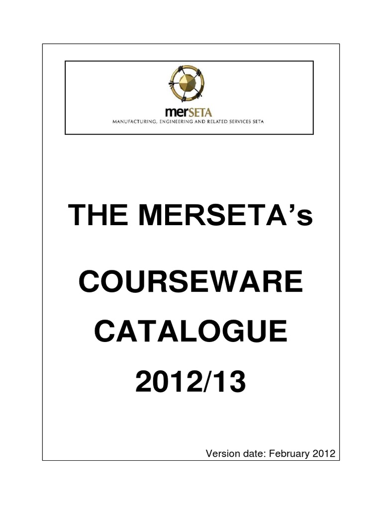 Courseware Catalogue 2012 13 | PDF