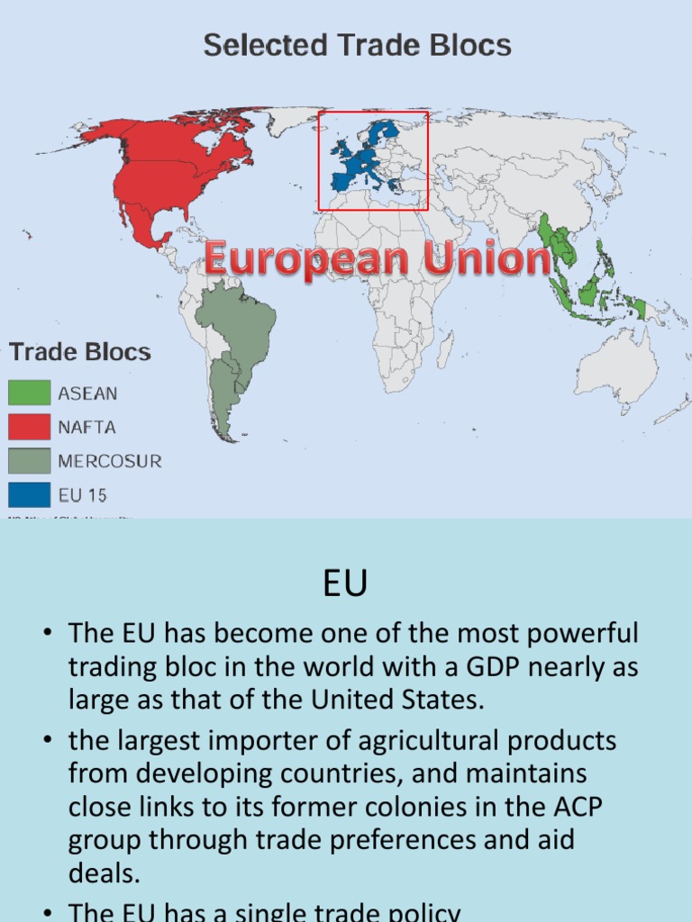 Eu Trade Bloc European Union Economies