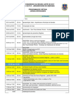 Programação Congresso Regiao para Diocesanos