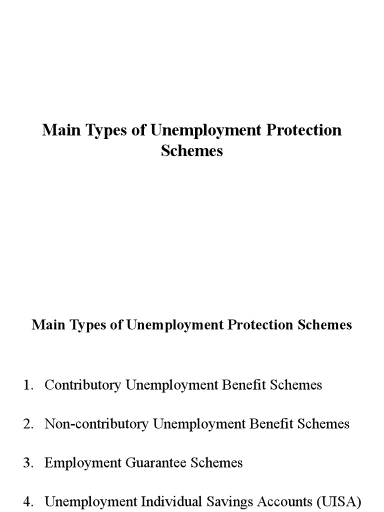 Unemployment Schemes PowerPoint Presentation | PDF | Unemployment ...