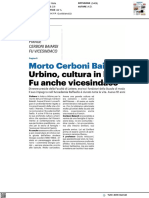 Morto Cerboni Baiardi, Cultura in Lutto - Il Resto Del Carlino Del 21 Agosto 2023