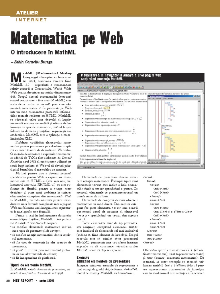 MathML (Romaneste) | PDF
