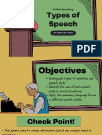 Types of Speech Presentation