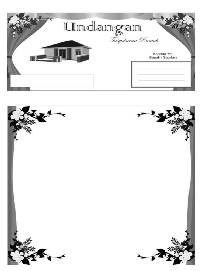 11 Undangan Tasyakuran Rumah | PDF