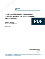 Analysis of Reewable Identification Numbers in The Renewable Fuel Standard