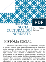 História Social e Cultural do NE