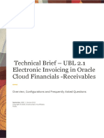 UBL 2.1 Electronic Invoicing in Oracle Receivables Cloud v1.7