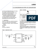 1V High Efficiency Syncronous Step Up Converter: 1 Features