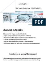 Lecture 2 - Managing Personal Financial Statements