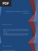 Medical Research Ethics