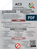 Acute Coronary Syndrome Checklist: Within 10 Minutes If Available