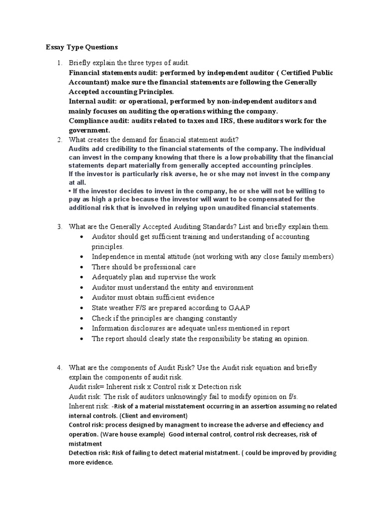 Types of Audits and Procedures Explained | PDF
