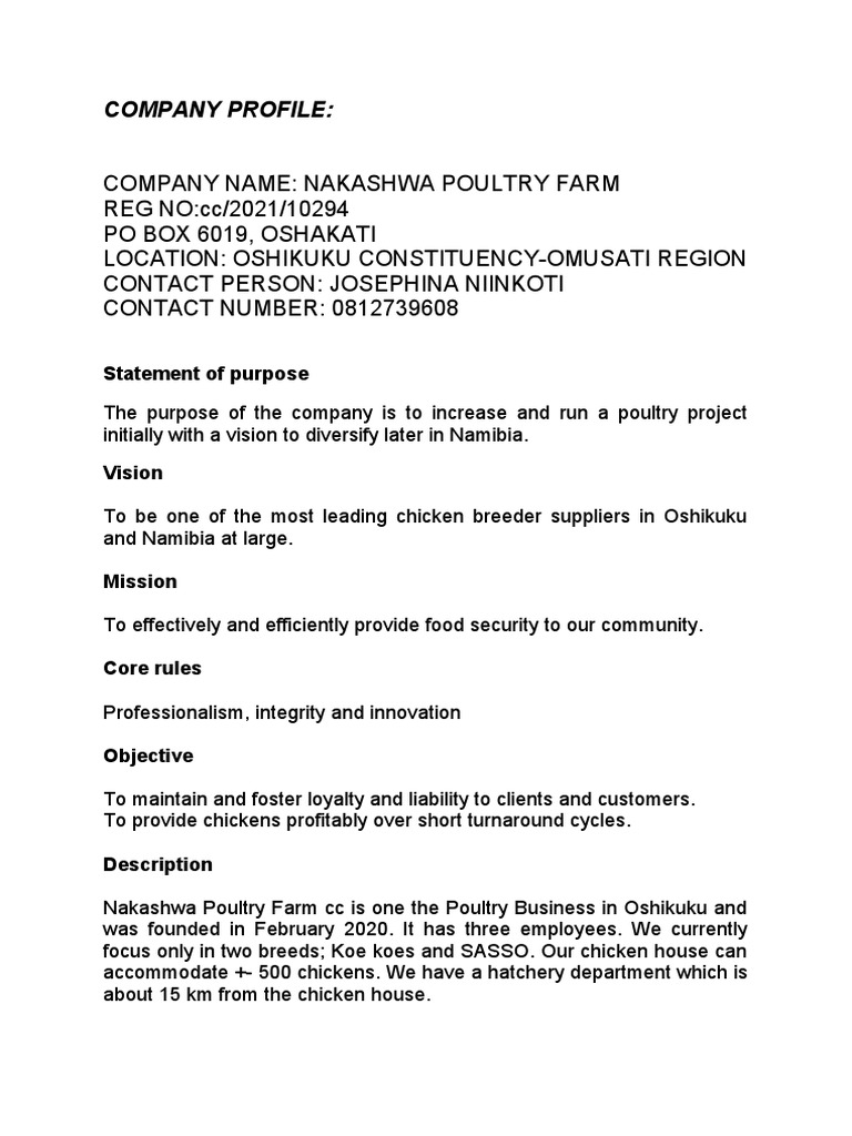 Company Profiles PDF