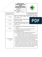 STANDAR 3, KRITERIA 3.1.1.a EP 2 SOP Identifikasi Dan Pemenuhan Kebutuhan Pasien Dengan Resiko, Kendala Dan Kebutuhan Khusus