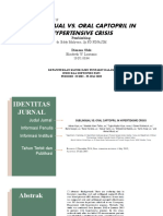 Sublingual vs. Oral Captopril in Hypertensive Crisis