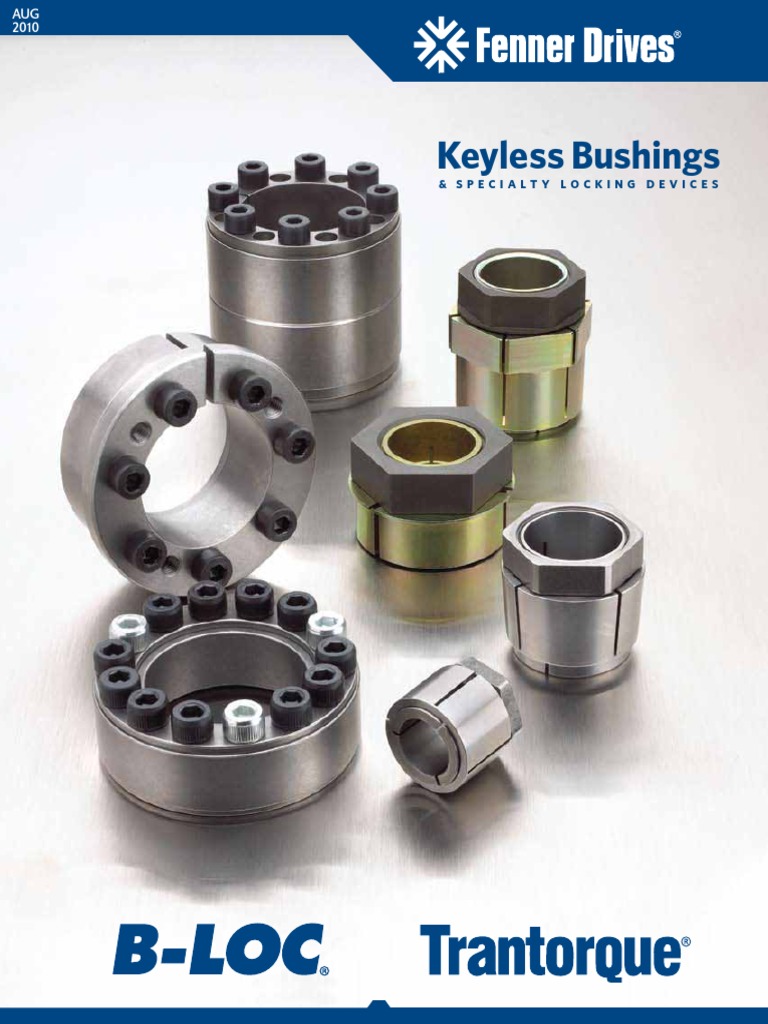 Fenner Keyless - Bushings | PDF | Manufactured Goods | Machines