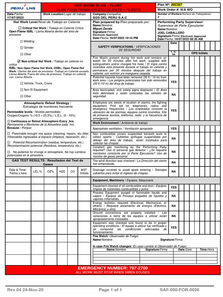 Hot Work Plan 0053887 PDF