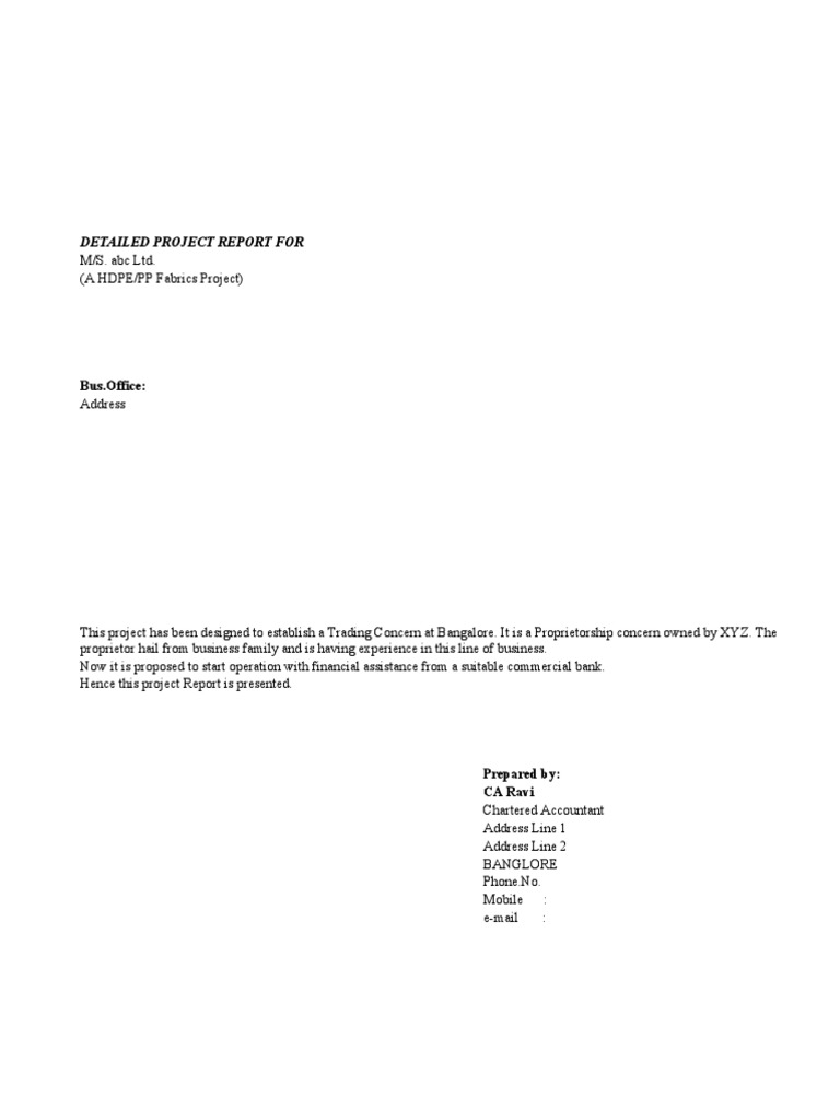 project-report-format-in-excel-pdf
