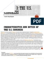 Civics and Government Lesson 3. The U.S. Congress Ss