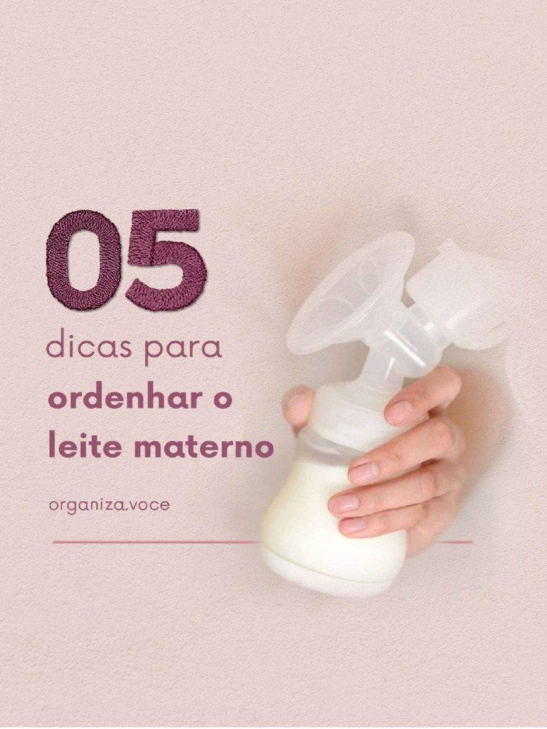 5 Formas de Ordenhar Leite Materno | PDF