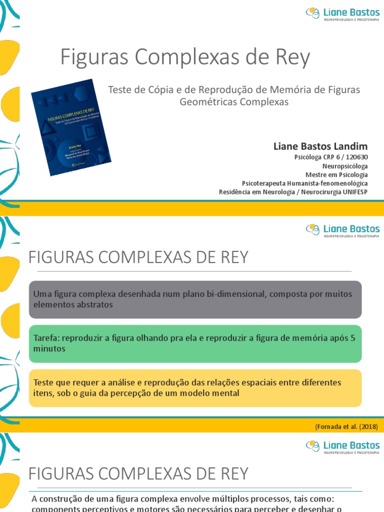 Figuras Complexas de Rey: Teste de Cópia e de Reprodução de Memória de ...