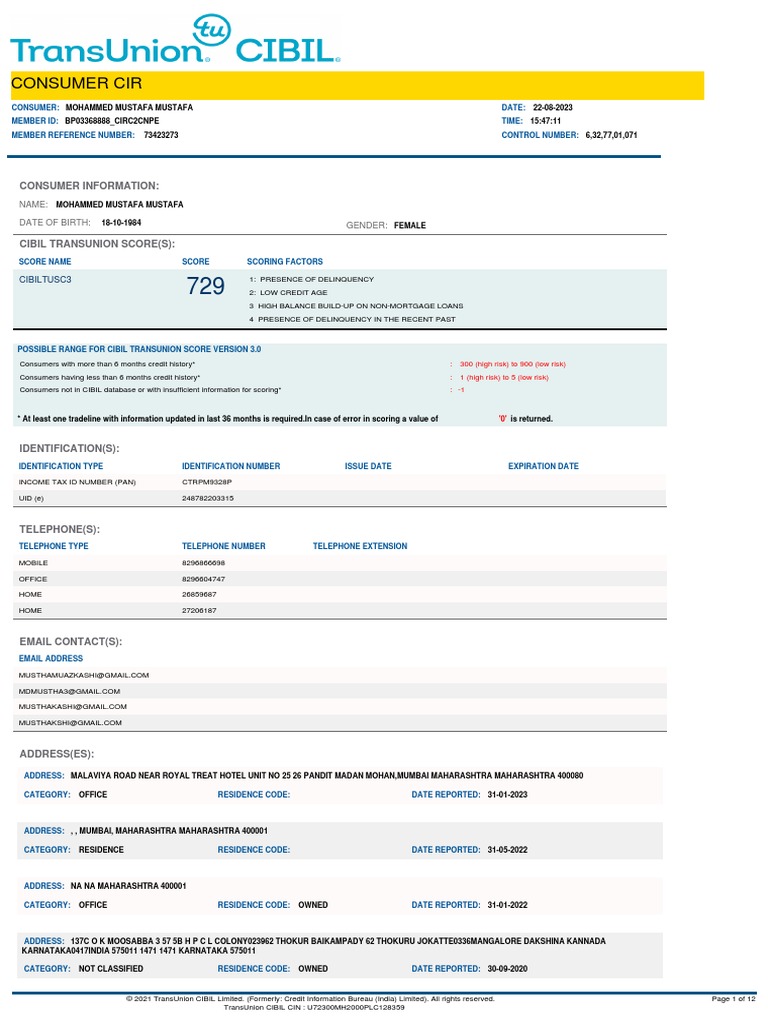 Bureau Pdf Finance Money Management Credit