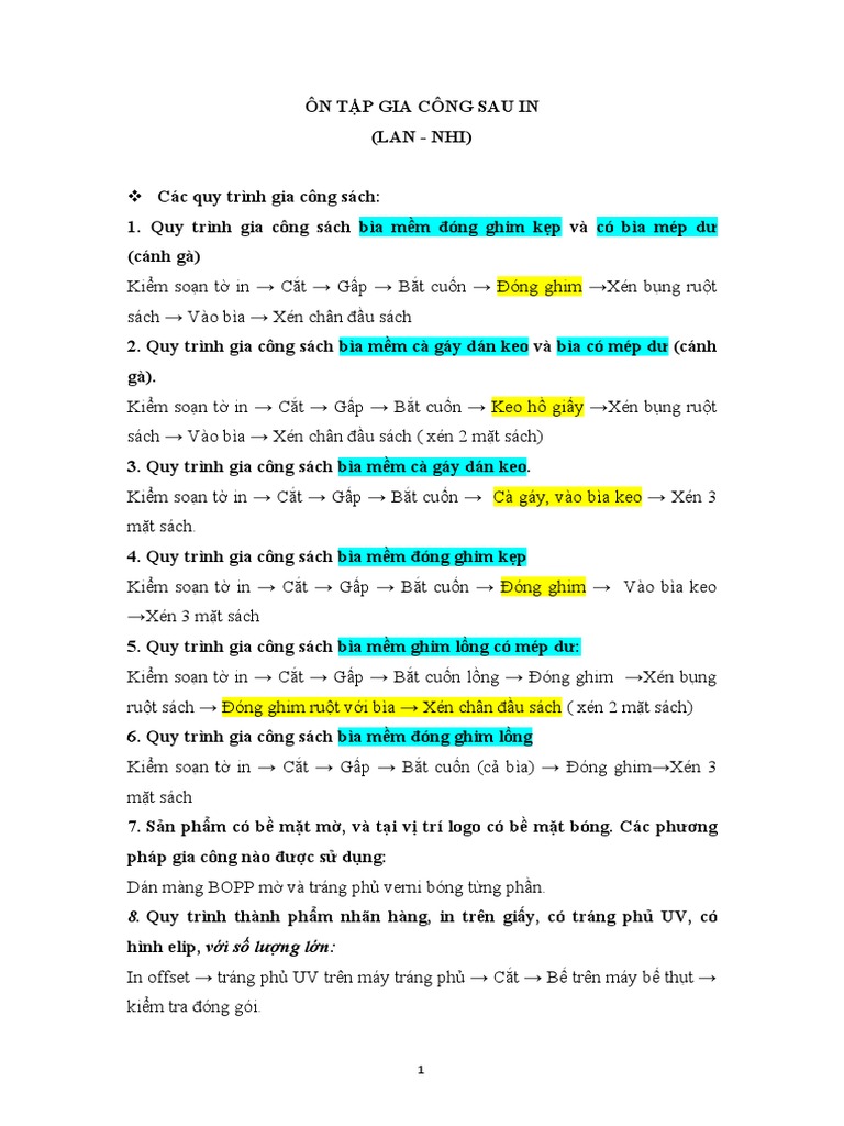 ÔN TẬP GCSI | PDF