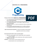 Practical 1: Introduction of C++ Programming: Firstly, We Know About WHAT IS C++ PROGRAMMING LANGUAGE ?