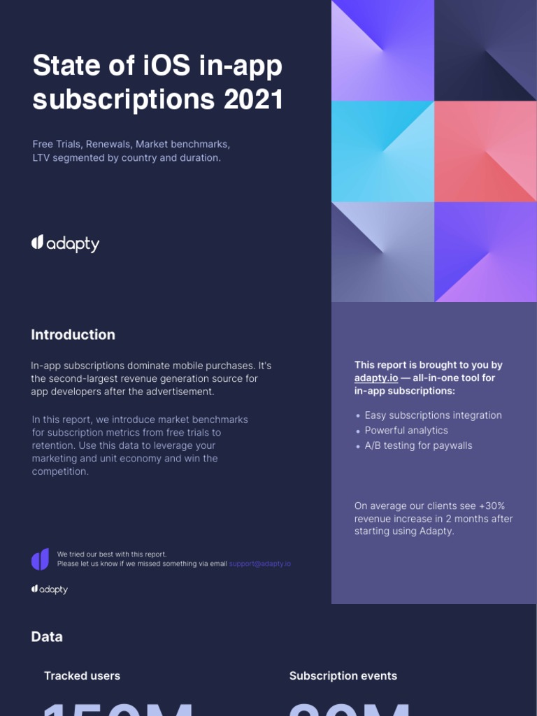 Adapty State of Inapp Subscriptions Report 2021 PDF Subscription