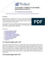 Various Types of Supply Under GST - Decoding Definitions (Part II) - Taxguru - in