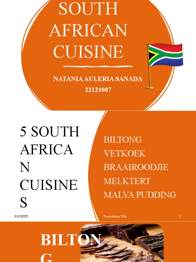 South African Cuisine Essentials | PDF | Food And Drink | Western Cuisine