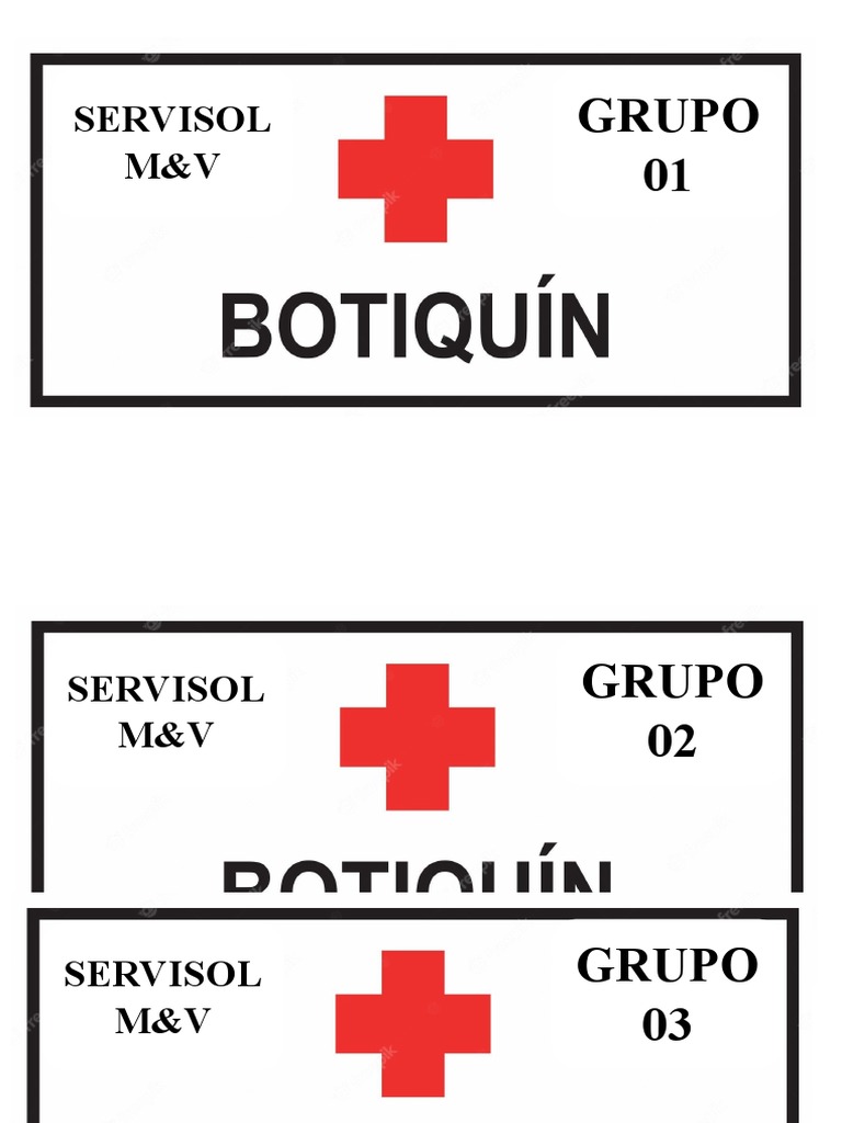 CARTEL (DIN-A4) BOTIQUIN E-308
