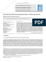 Proof Theory of Nelson S Paraconsistent Logic A U 2012 Theoretical Computer