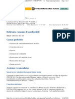 Deficiente Consumo de Combustible