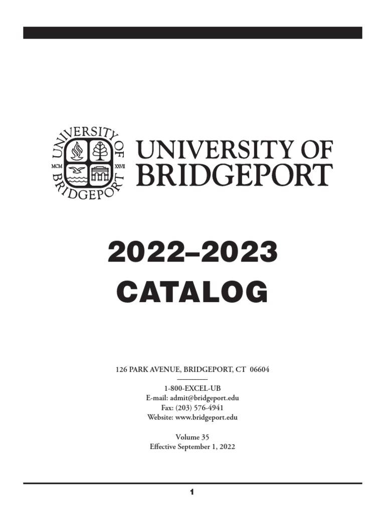 Catalog 2022 2023 PDF Bachelor Of Science Master Of Science